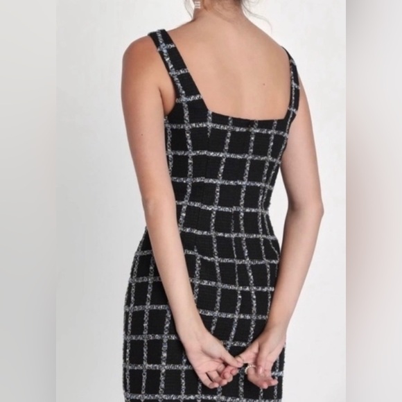 Jason Wu black plaid tweed business suit jacket and dress - Picture 7 of 7